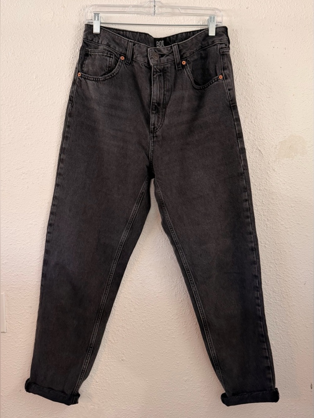 BDG Washed Black Mom Jeans